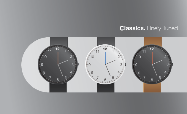 Minimalist watch render